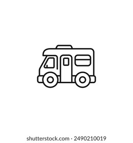 Caravan icon vector. EPS 10 editable vector