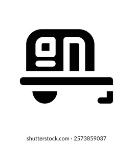 caravan icon. vector glpyh icon for your website, mobile, presentation, and logo design.