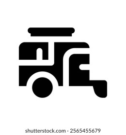 caravan icon. vector glyph icon for your website, mobile, presentation, and logo design.