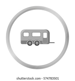 Caravan icon of vector illustration for web and mobile