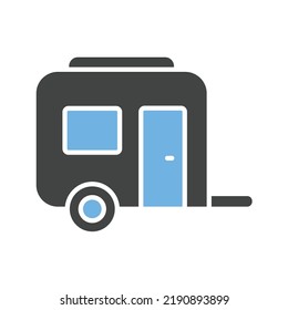 Caravan icon vector image. Can also be used for Vehicles. Suitable for mobile apps, web apps and print media.