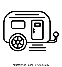 Caravan icon vector image. Can also be used for web apps, mobile apps and print media.
