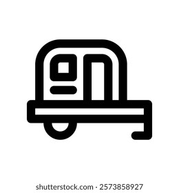 caravan icon. vector line icon for your website, mobile, presentation, and logo design.