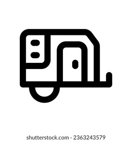 caravan icon. vector icon for your website, mobile, presentation, and logo design.