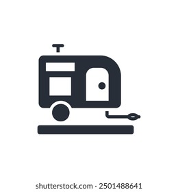 Caravan icon. vector.Editable stroke.linear style sign for use web design,logo.Symbol illustration.