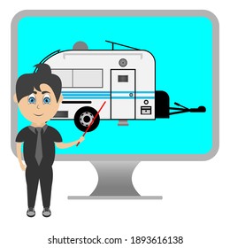 introducción de caravana en la pantalla