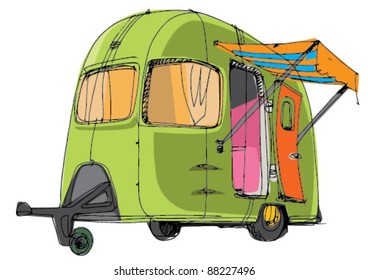 caravan - mobile house - camping