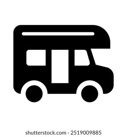 Caravan, motorhome icon vector illustration graphic design