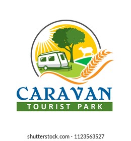 Caravan Park Logo Template