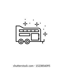 Caravan trailer transport icon. Element of horseback riding