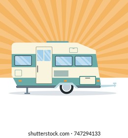 Caravan trailer vehicle