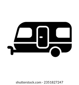 Caravan Vector Glyph Icon For Personal And Commercial Use.
