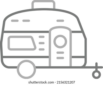 Caravan vector icon. Can be used for printing, mobile and web applications.
