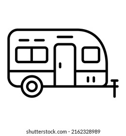 Caravan vector icon. Can be used for printing, mobile and web applications.