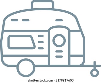 Caravan vector icon. Can be used for printing, mobile and web applications.