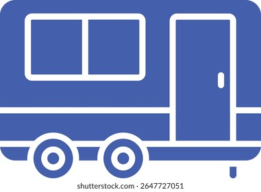 Ícone do vetor de caravana. Pode ser usado para impressão, aplicativos móveis e da Web.