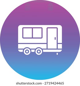 Icono de Vector de caravana. Se puede utilizar para aplicaciones de impresión, móviles y de Web.
