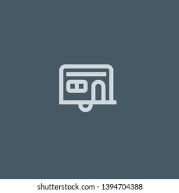 Caravan vector icon. Caravan concept stroke symbol design. Thin graphic elements vector illustration, outline pattern for your web site design, logo, UI. EPS 10.