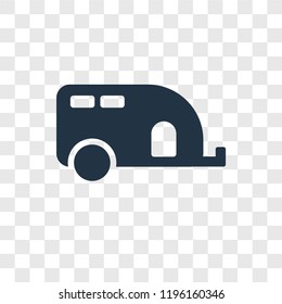 Caravan vector icon isolated on transparent background, Caravan transparency logo concept