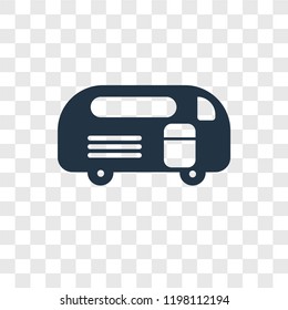 Caravan vector icon isolated on transparent background, Caravan transparency logo concept