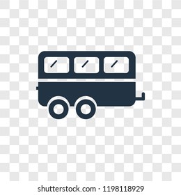 Caravan vector icon isolated on transparent background, Caravan transparency logo concept