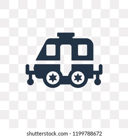 Caravan vector icon isolated on transparent background, Caravan transparency concept can be used web and mobile