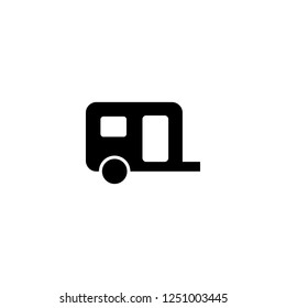 caravan vector icon. caravan sign on white background. caravan icon for web and app