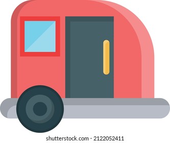 caravan Vector illustration on a transparent background.Premium quality symmbols.Vector line flat icon for concept and graphic design.
