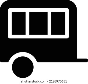 ilustración de caravan Vector sobre un fondo transparente. Símbolos de calidad premium. Icono vector glifos para concepto y diseño gráfico.