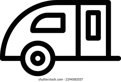 caravan  Vector illustration on a transparent background.Premium quality symmbols.Stroke vector icons for concept and graphic design.