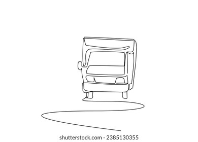 caravan vehicle road travel line art design