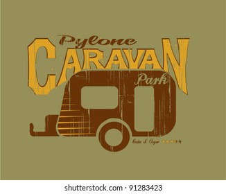 Caravan vintage design