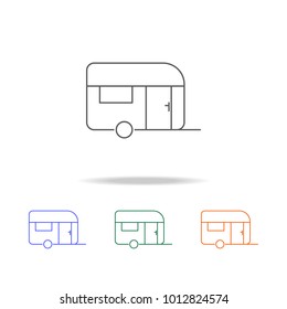 Caravans icon. Element of Real Estate multi colored icons for mobile concept and web apps. Thin line icon for website design and development, app development. Premium icon on white background