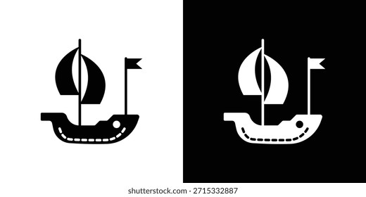 Karavel Symbol Set Sammlung. Vektorgrafik.