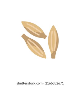 Caraway seed flat icon, vector sign, colorful pictogram isolated on white. Symbol, logo illustration. Flat style design