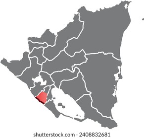 CARAZO DEPARTMENT MAP PROVINCE OF NICARAGUA 3D ISOMETRIC MAP