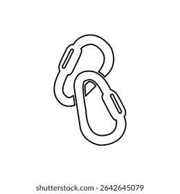 ícone carbine no fundo branco, ilustração vetorial
