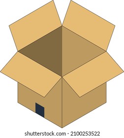 carboard box brown package shipping