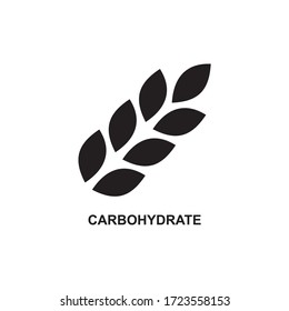 Carbohydrate Icon Nutrition Icon Vector Stock Vector (Royalty Free ...