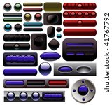 The Carbon Blue Digital Button Collection