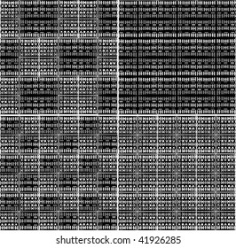 Carbon Blue Square Pattern