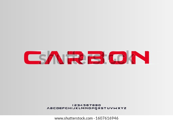 carbon bold typeface