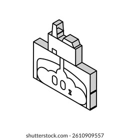 carbon capture environmental isometric icon vector. carbon capture environmental sign. isolated symbol illustration