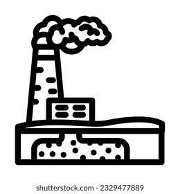 carbon capture environmental line icon vector. carbon capture environmental sign. isolated contour symbol black illustration