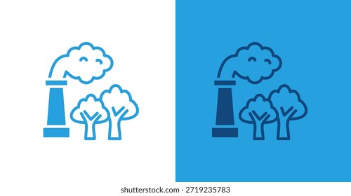 Plano de captura de carbono, com fundo claro e escuro