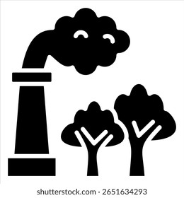 Elemento de icono de captura de carbono para diseño