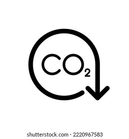 Carbon Capture and Sequestration vector icon illustration concept
