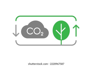 Carbon Capture And Sequestration Vector Icon Illustration Concept
