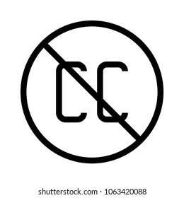 Carbon copy Ban Vector Icon