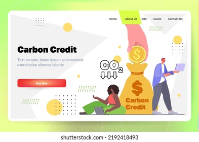 carbon credit project development concept co2 emission environment strategy sustainable ESG development